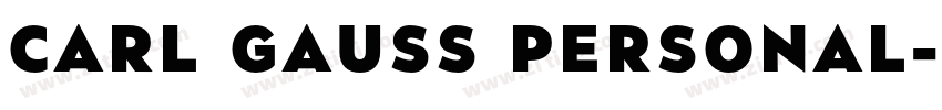 Carl Gauss PERSONAL字体转换